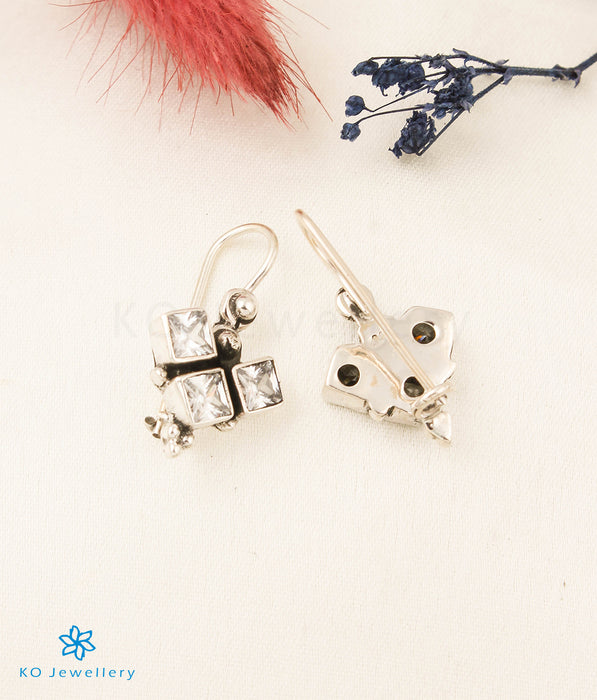The Yaman Silver Gemstone Earrings (White)