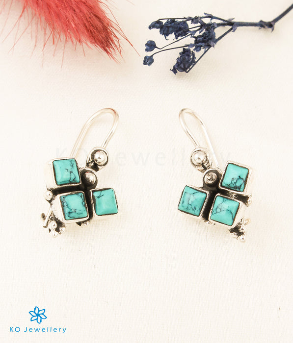 The Yaman Silver Gemstone Earrings (Turquoise)