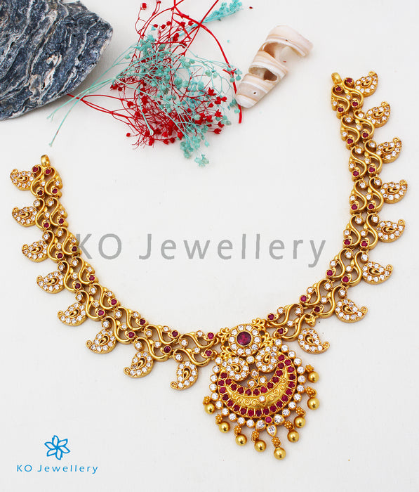 The Moksha Silver Paisley Necklace