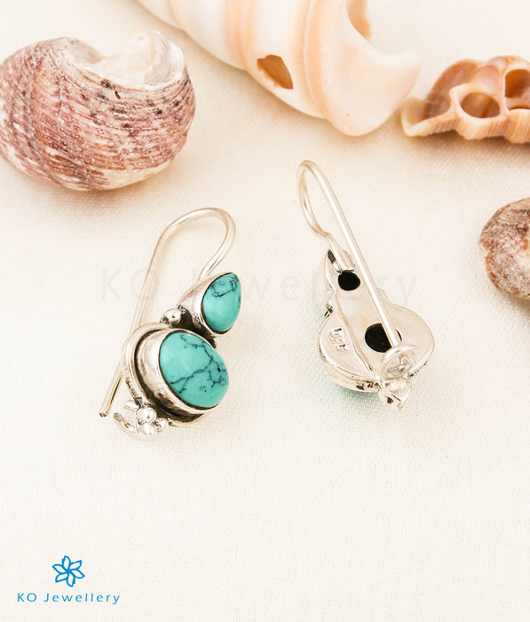 The Arya Silver Gemstone Earrings (Turquoise)