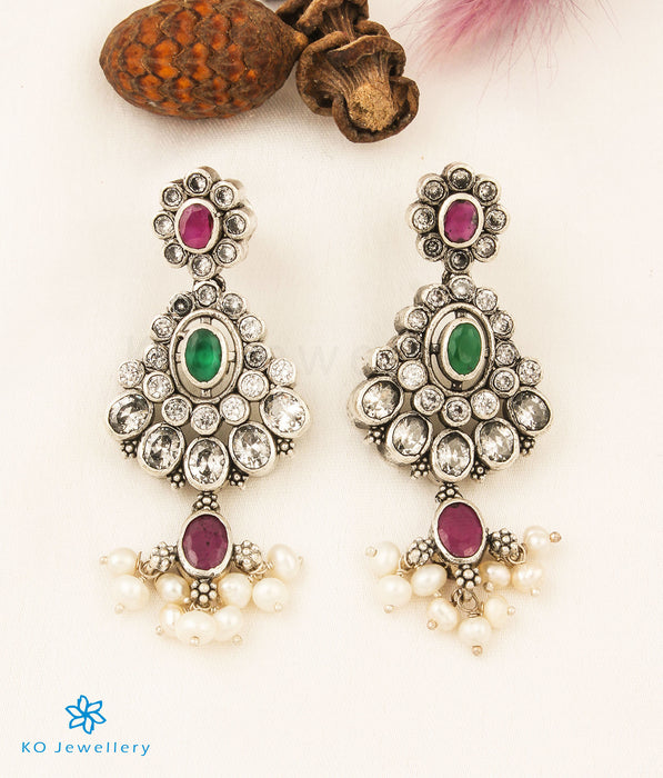 The Tanshika Silver Pearl Earrings