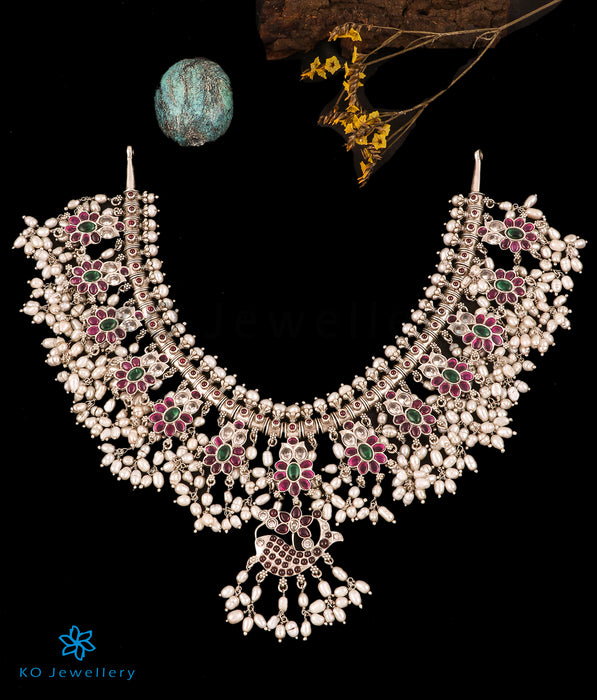 The Matsya Silver Guttapusalu Necklace (Medium)