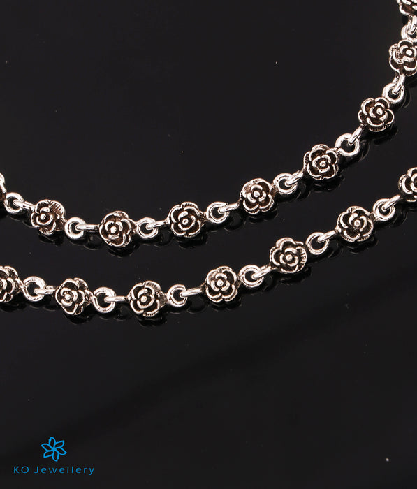 The Rose Silver Anklets