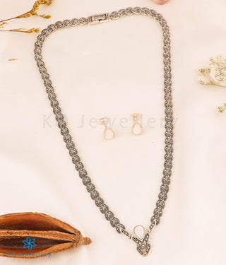 The Aurelia Silver Marcasite Necklace & Earrings