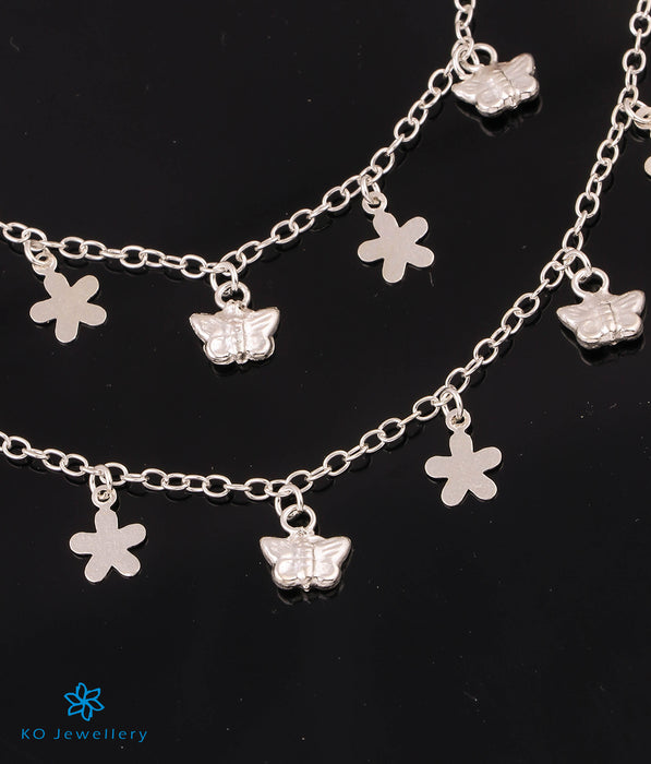 The Gardenia Silver Kids Anklets (7.5 inches)