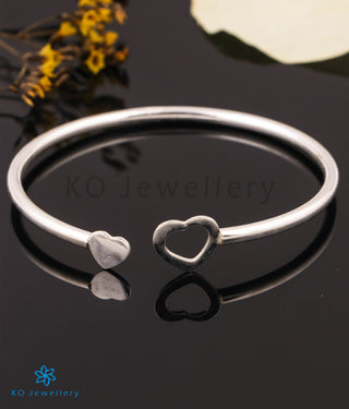 The Twin Hearts Silver Openable Bracelet