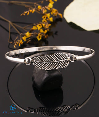 The Feather Silver Openable Bracelet