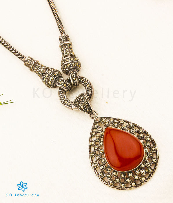 The Diva Silver Marcasite Necklace