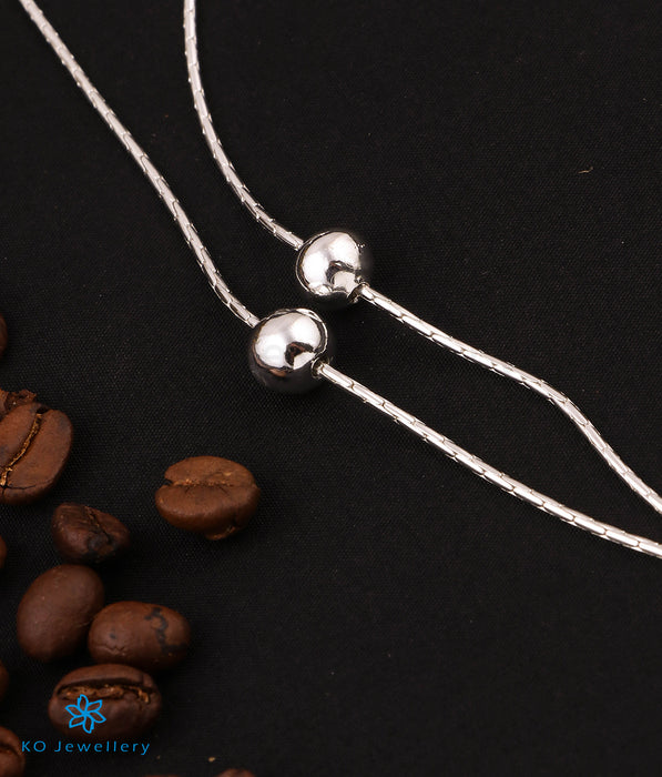 The Misty Silver Beads Necklace