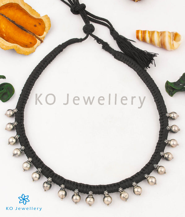 The Payal Silver Choker Necklace (Small/Oxidised)