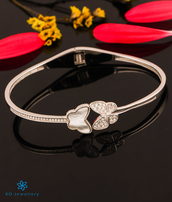 The Romance of Butterflies Silver Bracelet