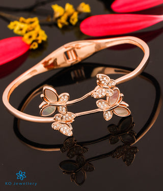 The Joyous Butterflies Silver Rosegold Bracelet
