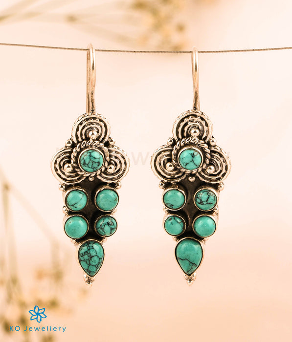 The Tamara Silver Gemstone Earrings (Turquoise)