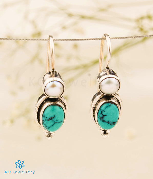 The Avanti Silver Gemstone Earrings (Turquoise)