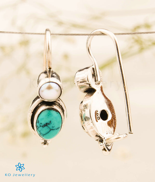 The Avanti Silver Gemstone Earrings (Turquoise)