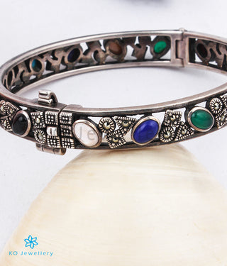 The Glitter Silver Marcasite Bracelet (Multicolour)