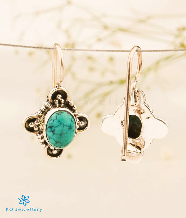 The Ayra Silver Gemstone Earrings (Turquoise)