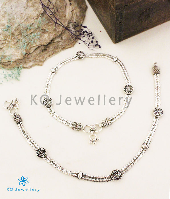 The Janya Silver Anklets