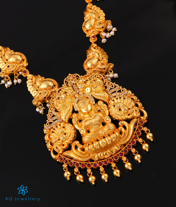 The Vrata Silver Lakshmi Nakkasi Necklace