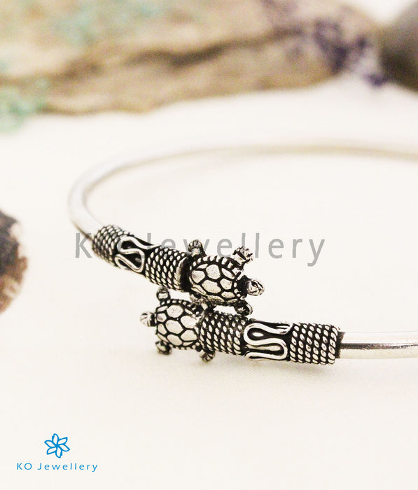 The Turtle Silver Cuff Anklets