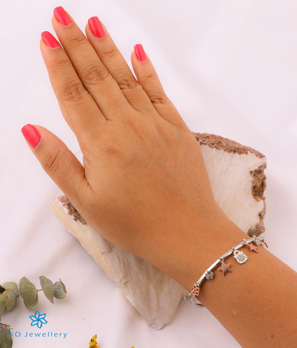The Pretty Charms Silver Rosegold Bracelet