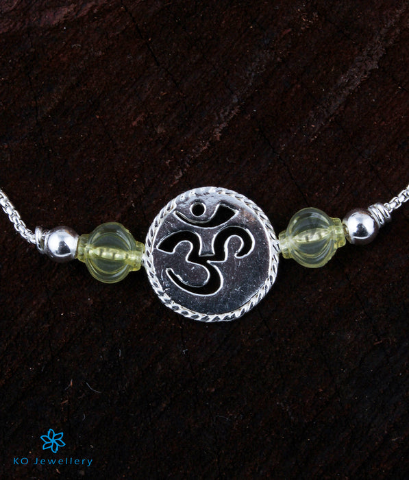 The Omkar Silver Rakhi/Bracelet