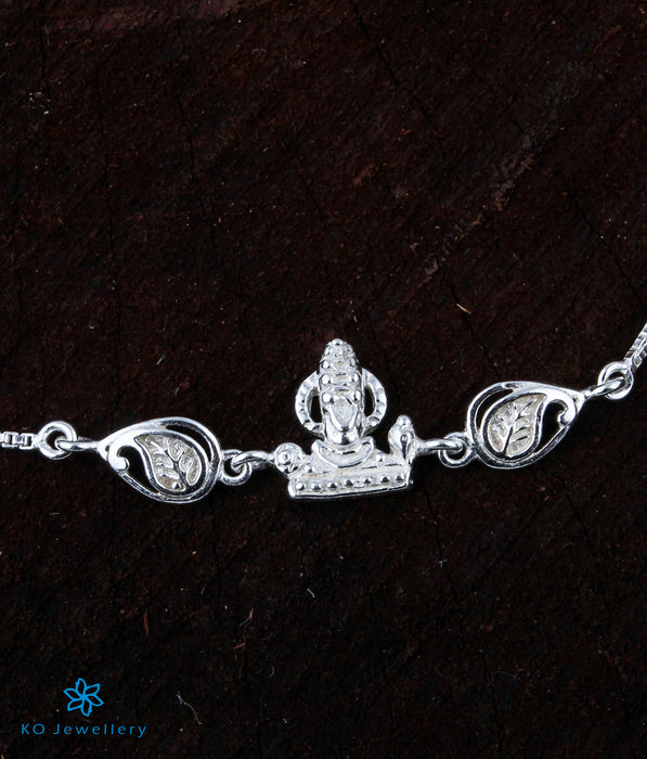 Divine Aum or OM rakhi 925 Sterling silver Rakhi bracelet Rrudrakha and  silver beads best gift for your brothers for special gifting rk200   TRIBAL ORNAMENTS