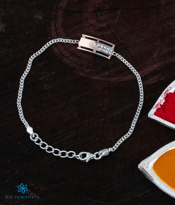 The Aura Silver Rakhi/Bracelet
