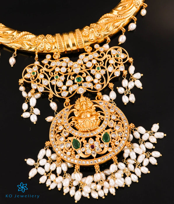 The Ambalika Silver Ganesha Hasli Necklace