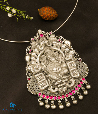 The Aadhvitha Silver Ganesha Pendant