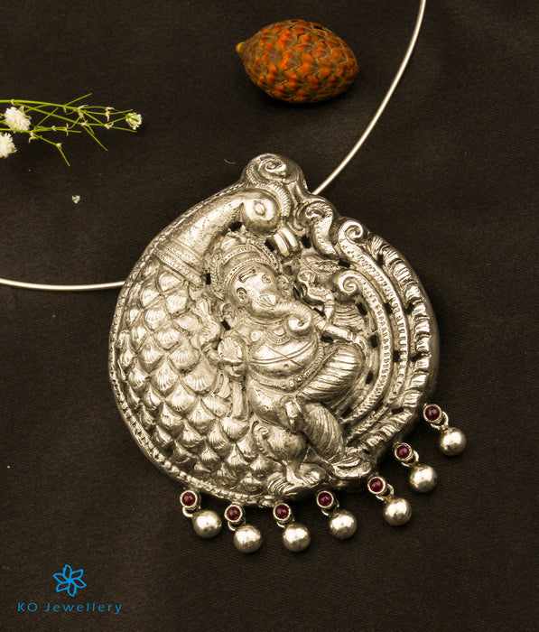 The Aadhya Silver Ganesha Pendant