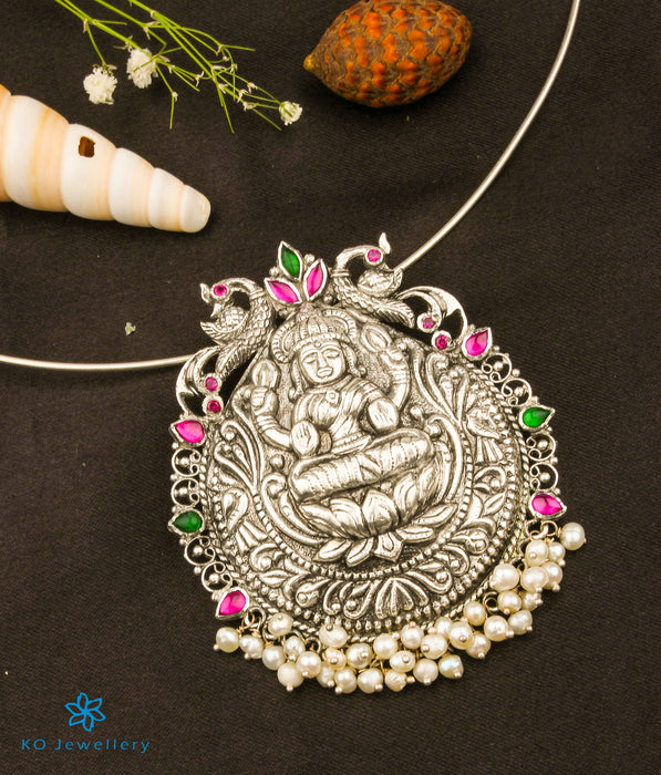 The Saira Silver Lakshmi  Pendant