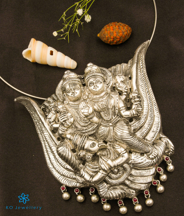 The Lakshmi Narayana Silver Pendant