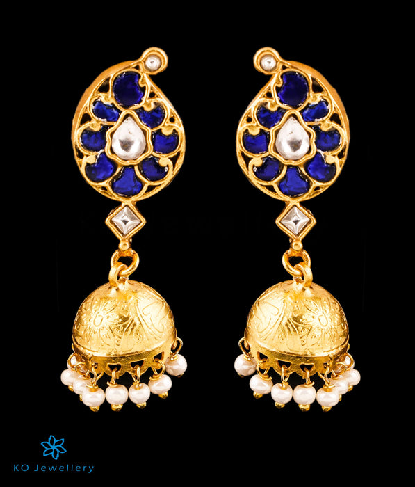 Myra Gold Plated Kundan Earrings With Pearls – Romikas