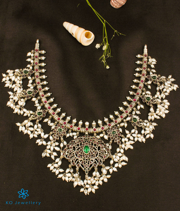 The Pragathi Silver Guttapusalu Necklace (Short)