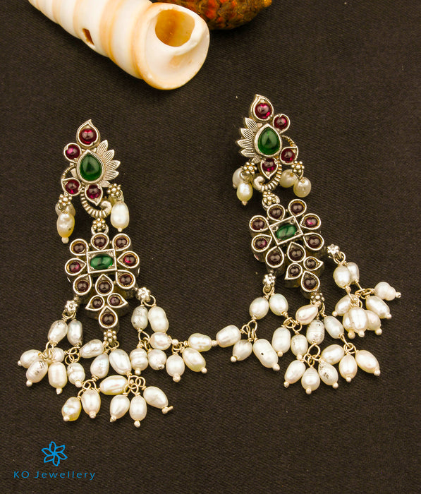 The Pragathi Silver Pearl Earrings