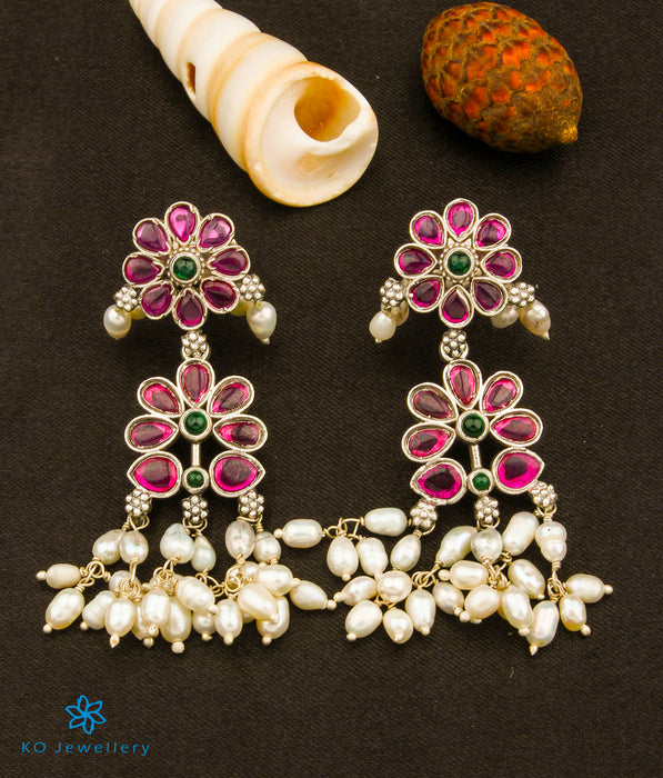 The Bhavika Silver Pearl Earrings