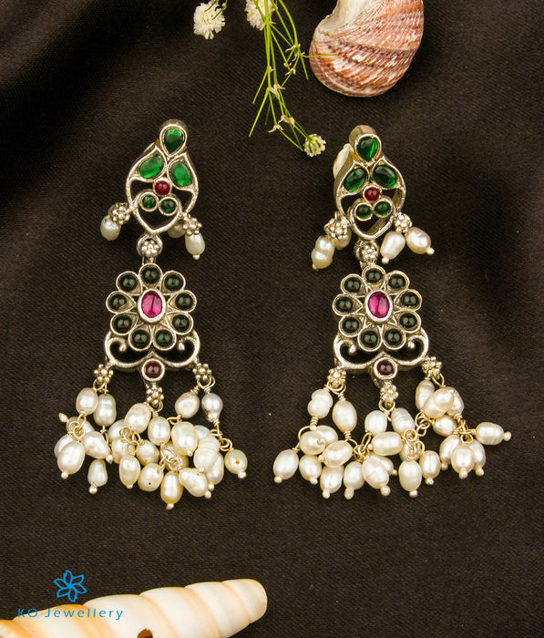 The Aarushi Silver Pearl Earrings