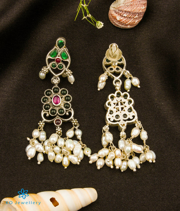 The Aarushi Silver Pearl Earrings