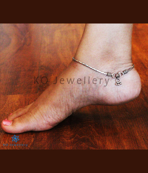 The Iksha Silver Anklets