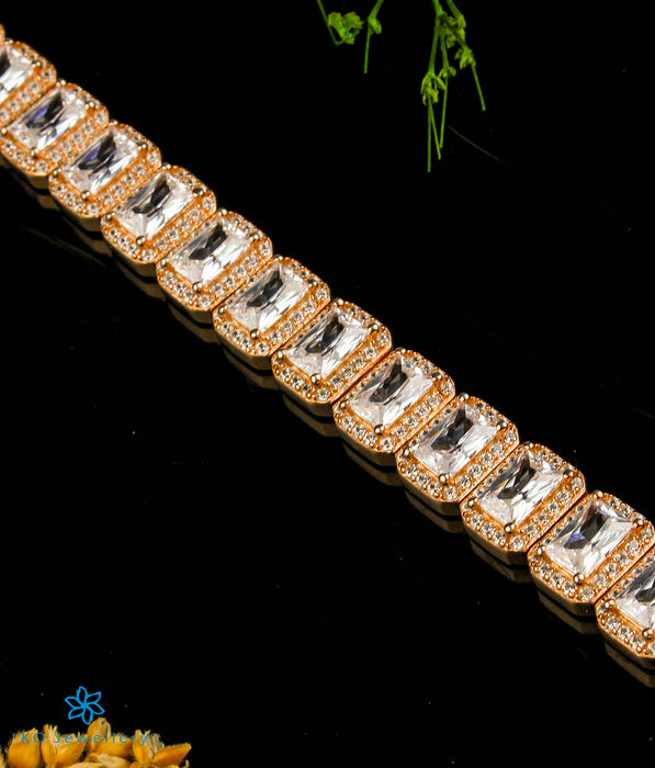 The Janeva Silver Rose-gold Bracelet