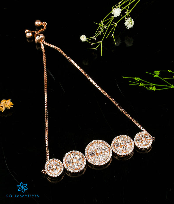 The Anira  Silver Rose-gold Bracelet