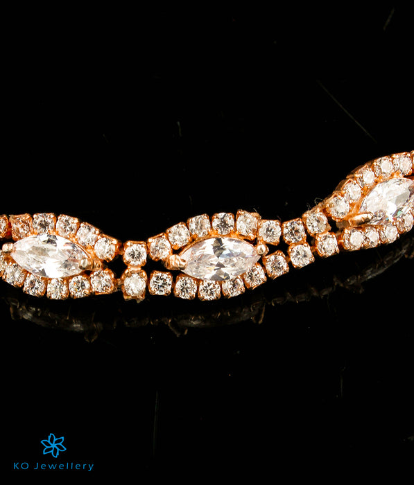 The Maanvi  Silver Rose-gold Bracelet