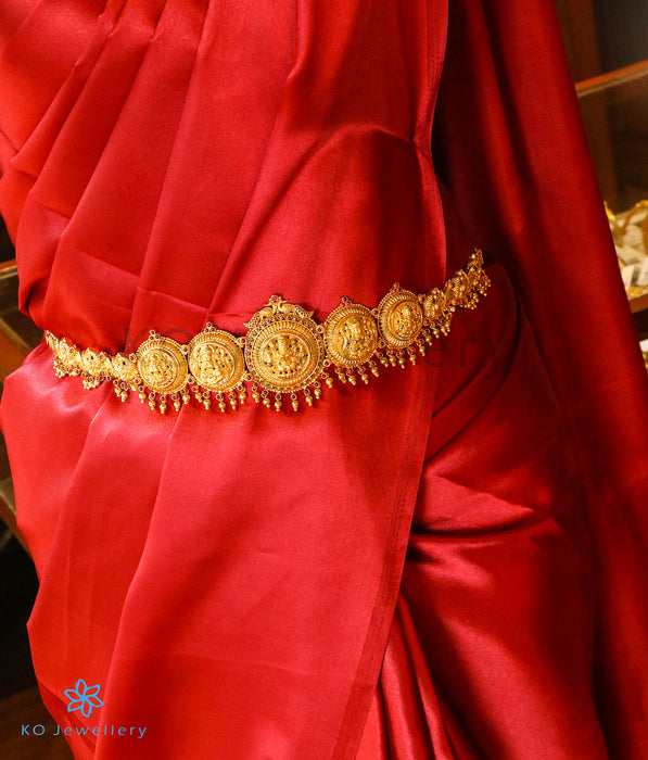 The Jivika Silver Lakshmi Oddiyanam Waist belt