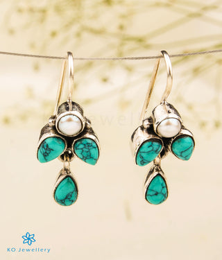 The Nazm Silver Gemstone Earrings (Turquoise)