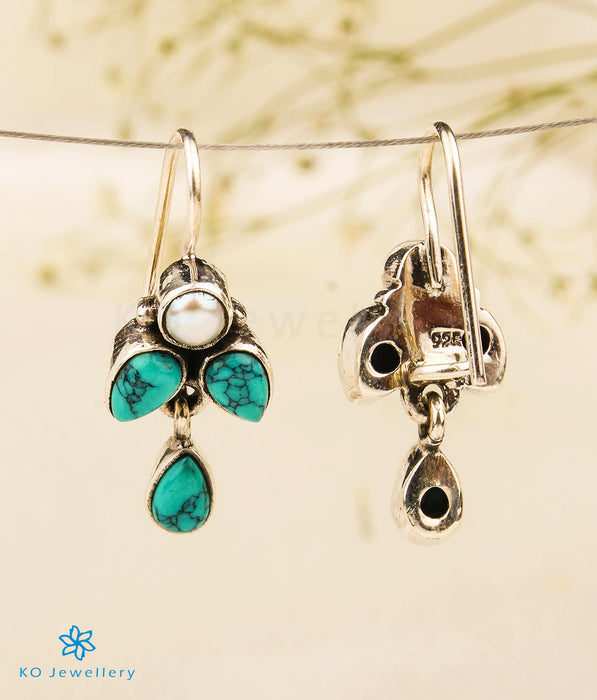 The Nazm Silver Gemstone Earrings (Turquoise)