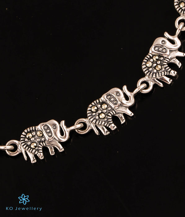 The Elephant Row Silver Marcasite Bracelet