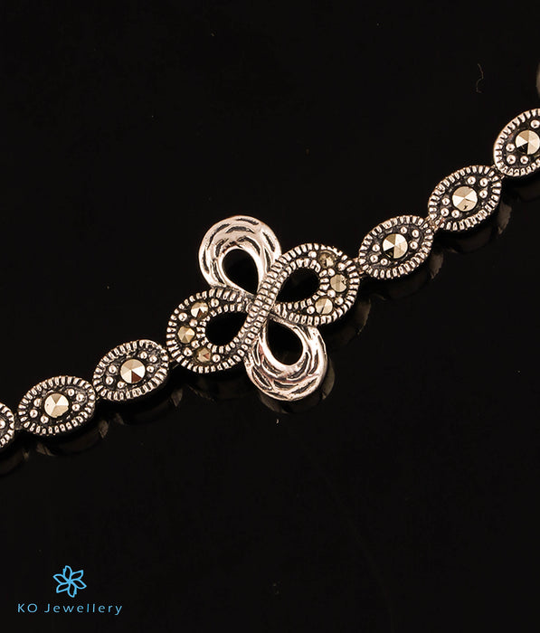The Sparkling Fleur Silver Marcasite Bracelet