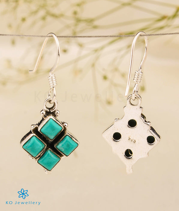 The Sahaj Silver Gemstone Earrings (Turquoise)