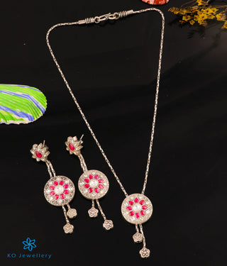 The Dhauta Silver Kundan-Jadau  Necklace & Earrings